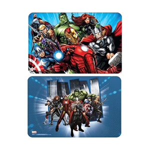 Set de table Avengers multicolore en plastique 2 pièces 42 cm