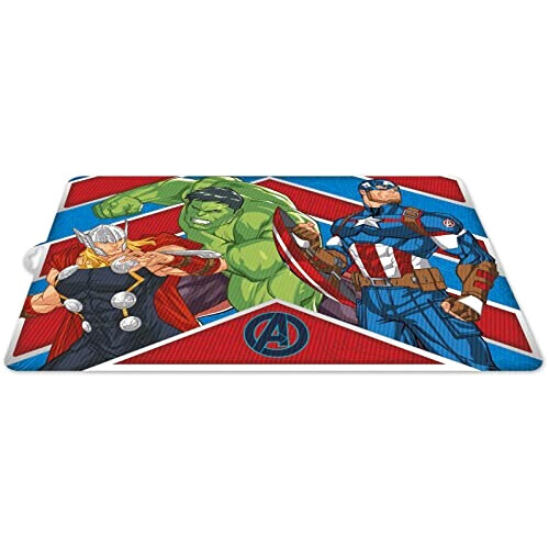 Set de table Avengers multicolore en plastique 43x29 cm