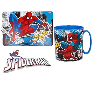 Set de table Spider-man multicolore 43x28 cm