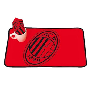 Set de table Milan AC rosso nero - rouge noir