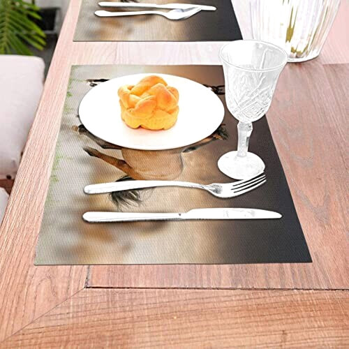 Set de table Cheval blanc en polyester 45.7x30.5 cm variant 3 