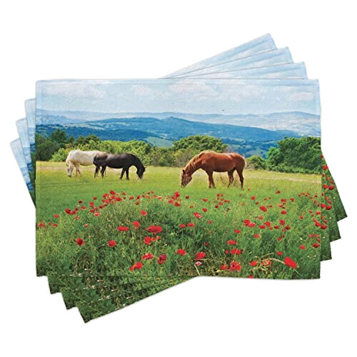 Set de table Cheval standard en polyester 30 cm