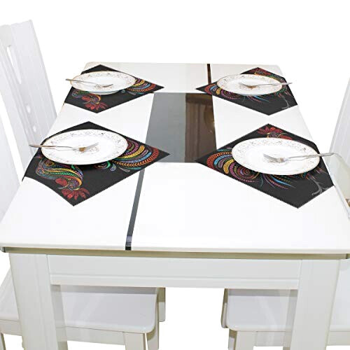 Set de table Coq en polyester 30.5x30.5 cm variant 2 