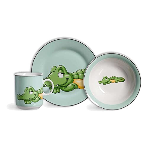 Set de table Crocodile vert en plastique 45x30 cm variant 0 