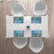 Set de table Dauphin blanc en polyester 4 pièces 45.7x30.5 cm - miniature variant 6