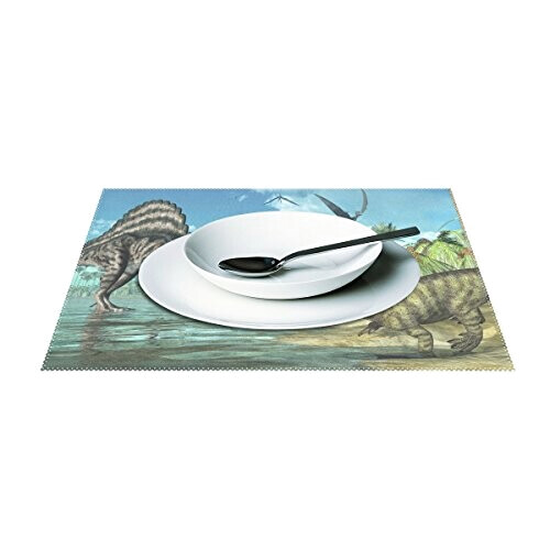 Set de table Dinosaure multicolore en polyester 30.5x45.7 cm variant 1 