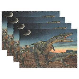 Set de table Dinosaure multicolore en polyester 30x45 cm