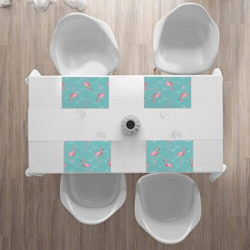 Set de table Flamant rose rose en polyester 4 pièces 30.5x45.7 cm variant 5 