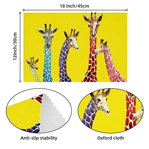 Set de table Girafe variant 2 