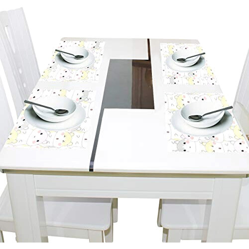 Set de table Hamster multicolore en polyester 30.5x45.7 cm variant 2 