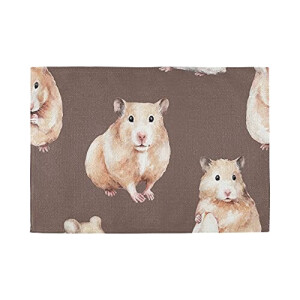 Set de table Hamster en polyester 4 pièces 45x30 cm