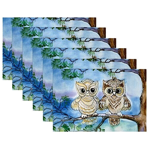 Set de table Hibou variant 3 