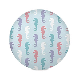 Set de table Hippocampe multicolore en polyester 39 cm