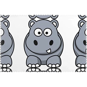 Set de table Hippopotame en polyester 6 pièces 30x45 cm