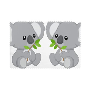 Set de table Koala vertes en polyester 6 pièces 45.7x30.5 cm