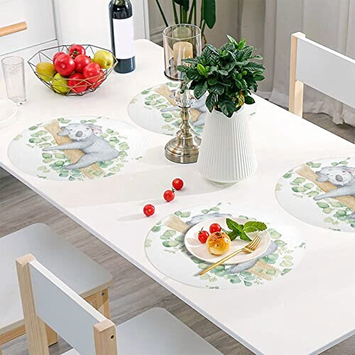 Set de table Koala blanc en polyester 38 cm variant 2 