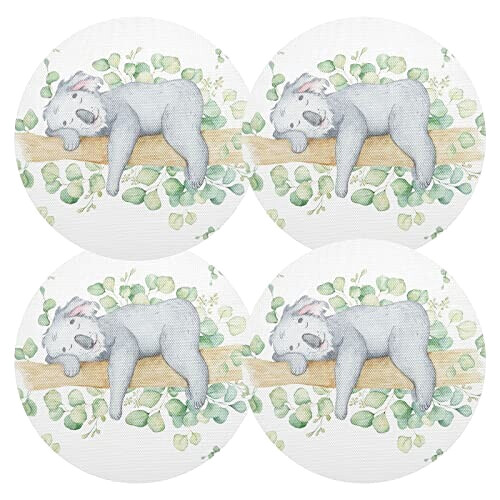 Set de table Koala blanc en polyester 38 cm variant 4 