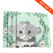 Set de table Koala blanc en polyester 4 pièces 45.7x30.5 cm - miniature variant 3