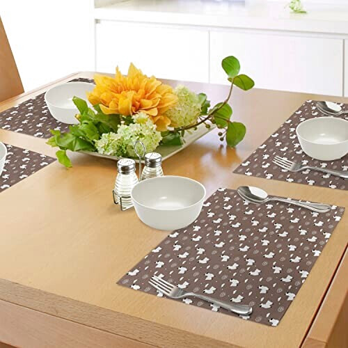 Set de table Lama multi en polyester 30x45 cm variant 2 