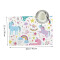 Set de table Licorne blanc en polyester 4 pièces 45.7x30.5 cm - miniature variant 1