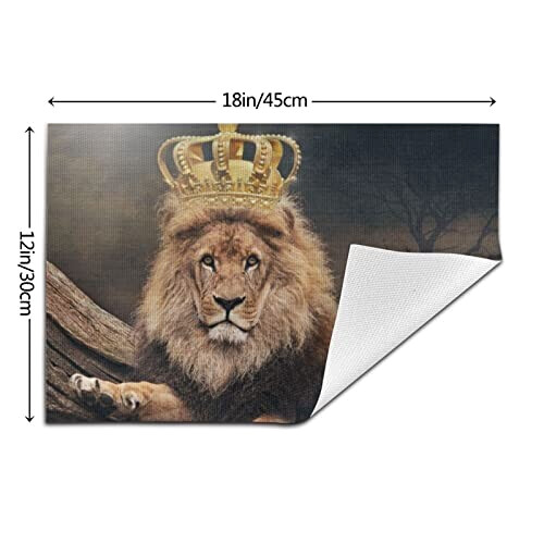 Set de table Lion couronne en pvc 1 pièces 30x45 cm variant 1 