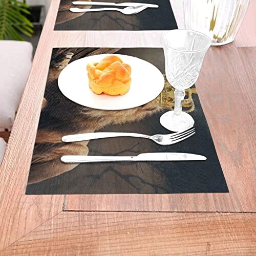 Set de table Lion couronne en pvc 1 pièces 30x45 cm variant 3 