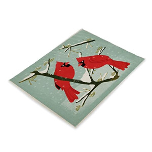 Set de table Oiseau vert rouge 2 pièces 45x30 cm
