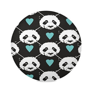 Set de table Panda art mignon en polyester 39 cm