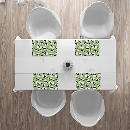 Set de table Panda blanc en polyester 4 pièces 45.7x30.5 cm variant 4 