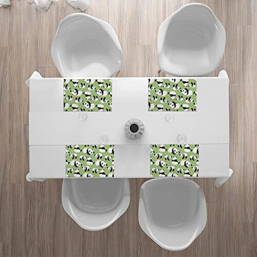 Set de table Panda blanc en polyester 4 pièces 45.7x30.5 cm variant 5 