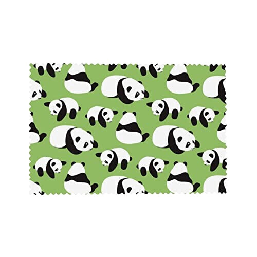 Set de table Panda blanc en polyester 4 pièces 45.7x30.5 cm variant 6 