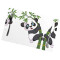 Set de table Panda blanc en polyester 6 pièces 45.7x30.5 cm - miniature variant 2