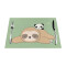 Set de table Panda blanc en polyester 45.7x30.5 cm - miniature