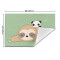 Set de table Panda blanc en polyester 45.7x30.5 cm - miniature variant 2