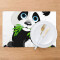 Set de table Panda blanc en polyester 6 pièces 45.7x30.5 cm - miniature variant 6