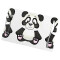 Set de table Panda blanc en polyester 6 pièces 45.7x30.5 cm - miniature variant 2