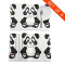 Set de table Panda blanc en polyester 6 pièces 45.7x30.5 cm - miniature variant 3