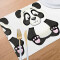 Set de table Panda blanc en polyester 6 pièces 45.7x30.5 cm - miniature variant 7