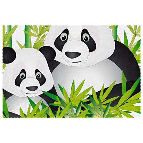 Set de table Panda en bambou variant 0 