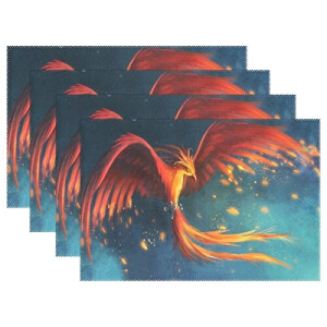 Set de table Phoenix multicolore en polyester 30.5x45.7 cm