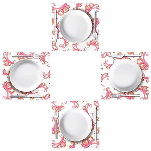 Set de table Pieuvre rose variant 0 