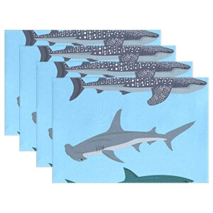 Set de table Requin en polyester 30.5x45.7 cm