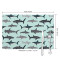 Set de table Requin blanc en polyester 6 pièces 45.7x30.5 cm - miniature variant 4