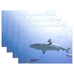 Set de table Requin en polyester 30.5x45.7 cm