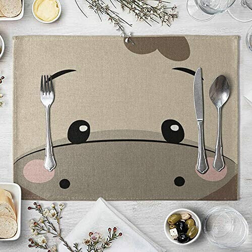 Set de table Rhinocéros style en coton 40x30 cm