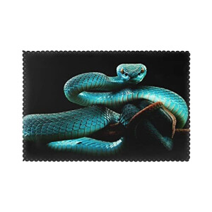 Set de table Serpent bleu en polyester 6 pièces 45.7x30.5 cm