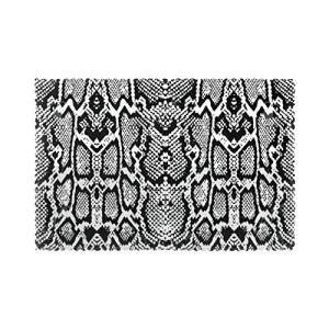 Set de table Serpent blanc en polyester 6 pièces 45.7x30.5 cm