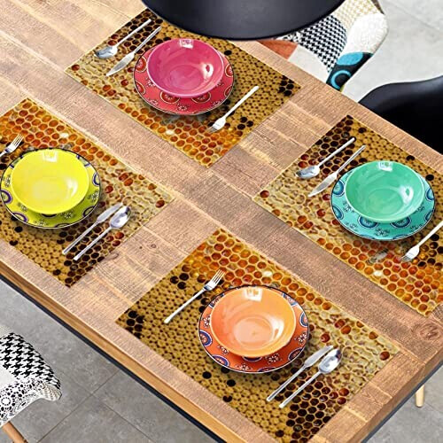 Set de table Abeille jaunes 30x45 cm variant 5 