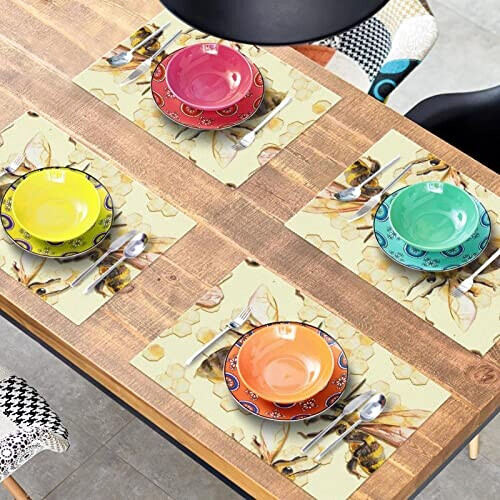 Set de table Abeille multicolore 1 pièces 30x45 cm variant 5 