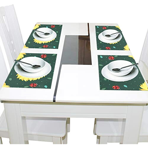 Set de table Coccinelle en polyester 30.5x45.7 cm variant 2 